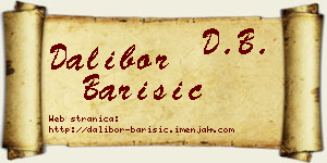 Dalibor Barišić vizit kartica